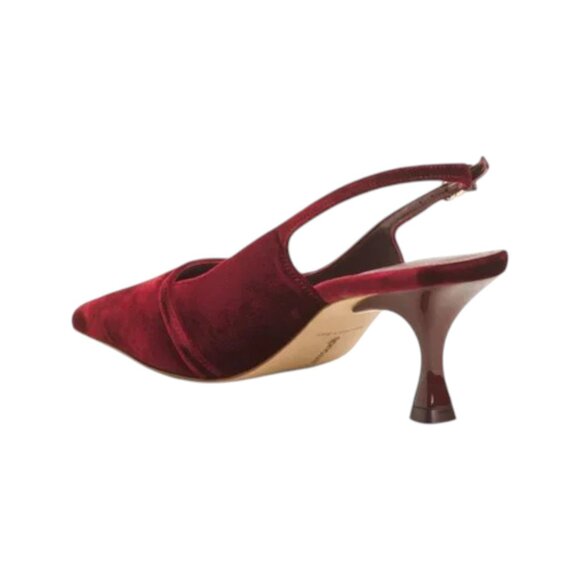 LARROUDE Wine Handmade In Brazil Ines Velvet Pumps - Picture 2 of 2